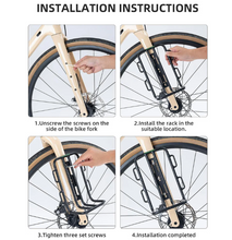 Load image into Gallery viewer, ROCKBROS Aluminum Alloy Front Fork Bike Rack Touring Carrier
