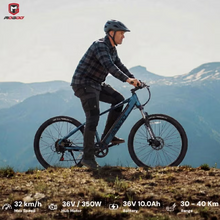 Load image into Gallery viewer, Mogoo E6000 Electric Bike 27.5-Inch – Blue 36V 10.4Ah 350W
