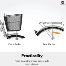 Load image into Gallery viewer, Mogoo Brooklyn Single Speed Cruiser Bike 26 Inch – Classic City Bike for Everyday Comfort

