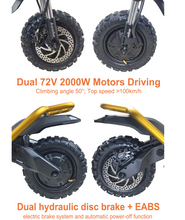 Load image into Gallery viewer, Kaabo Wolf King GT Pro Electric Scooter 72V 35Ah samsung Black
