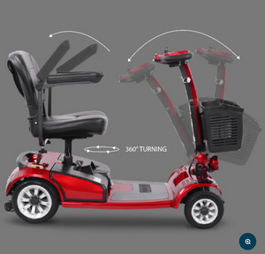 Mobility Electric Scooter S01 with 360 Rotation Seat Removable Batery