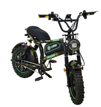Load image into Gallery viewer, Electric Fat Tire Bike, Military Camo Design Age 12+
