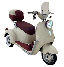 Load image into Gallery viewer, Electric Mobility vespa Scooter Retro Trike 48V 20Ah
