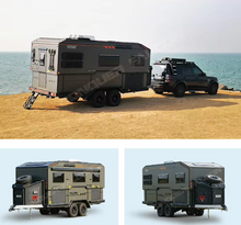 Load image into Gallery viewer, Luxury Aluminium Offroad Family Caravan Trailer Hard Top Lift for Camping and Travel for Towing
