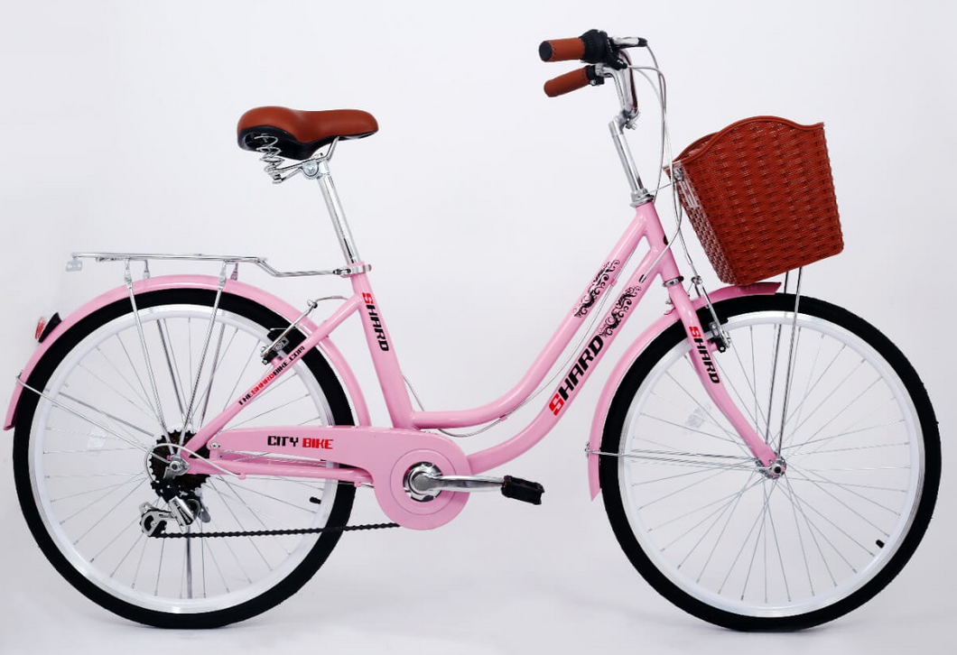 City bike 26 inch,7 speed with basket ladies bike