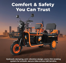 Load image into Gallery viewer, Kugoo T3 Electric Trike Hybrid Passenger &amp; Cargo city use
