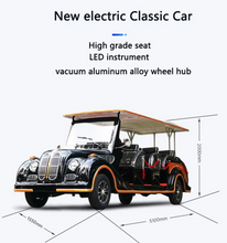 Load image into Gallery viewer, Electric Vintage Royal Golf Cart 6+2 Seater
