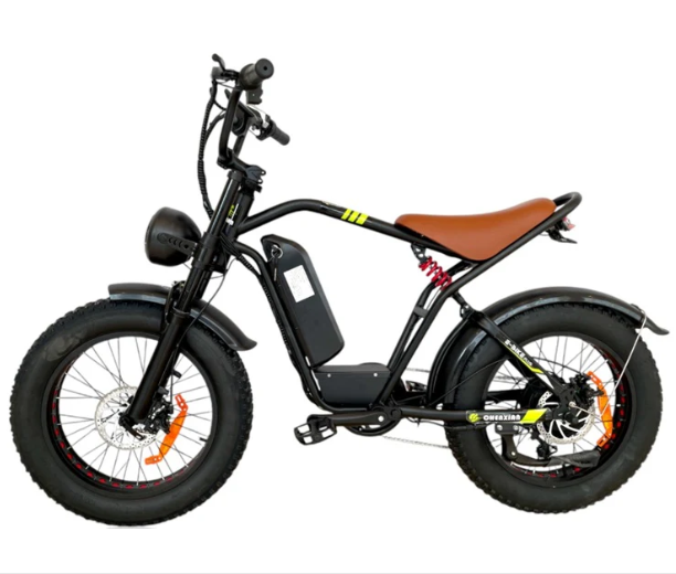 harley electric bicycles S1 Fat Tire Harley Electric Bike With Removable Battery 48V 14Ah 2000W – E- Scooter UAE Hub
