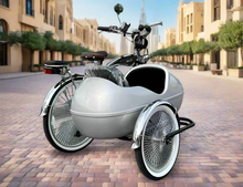 Load image into Gallery viewer, Vintage Retro Alloy Side Tricycle
