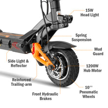 Load image into Gallery viewer, KUGOO Kirin G3 Pro Electric Scooter 52V 23Ah Dual motor 1200W 65Kmh Top Speed - E-Scooter UAE Hub
