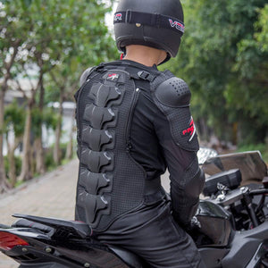 Caige Motorcycle Armour Full Body Protective Jacket, Black