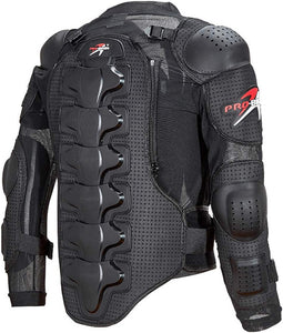 Caige Motorcycle Armour Full Body Protective Jacket, Black