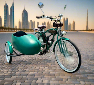 Vintage Retro Alloy Side Tricycle