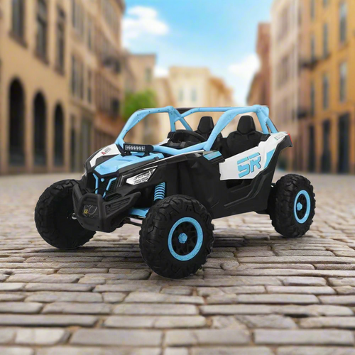 kids cross country vehicle ride on children's remote control car 4Wheel Drive toy Age 2 up - E-Scooter UAE Hub