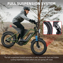 Load image into Gallery viewer, Wind Horse D3 Fat Tyre All Terrain Electric Bike 48V 18Ah 1000W - E-Scooter UAE Hub
