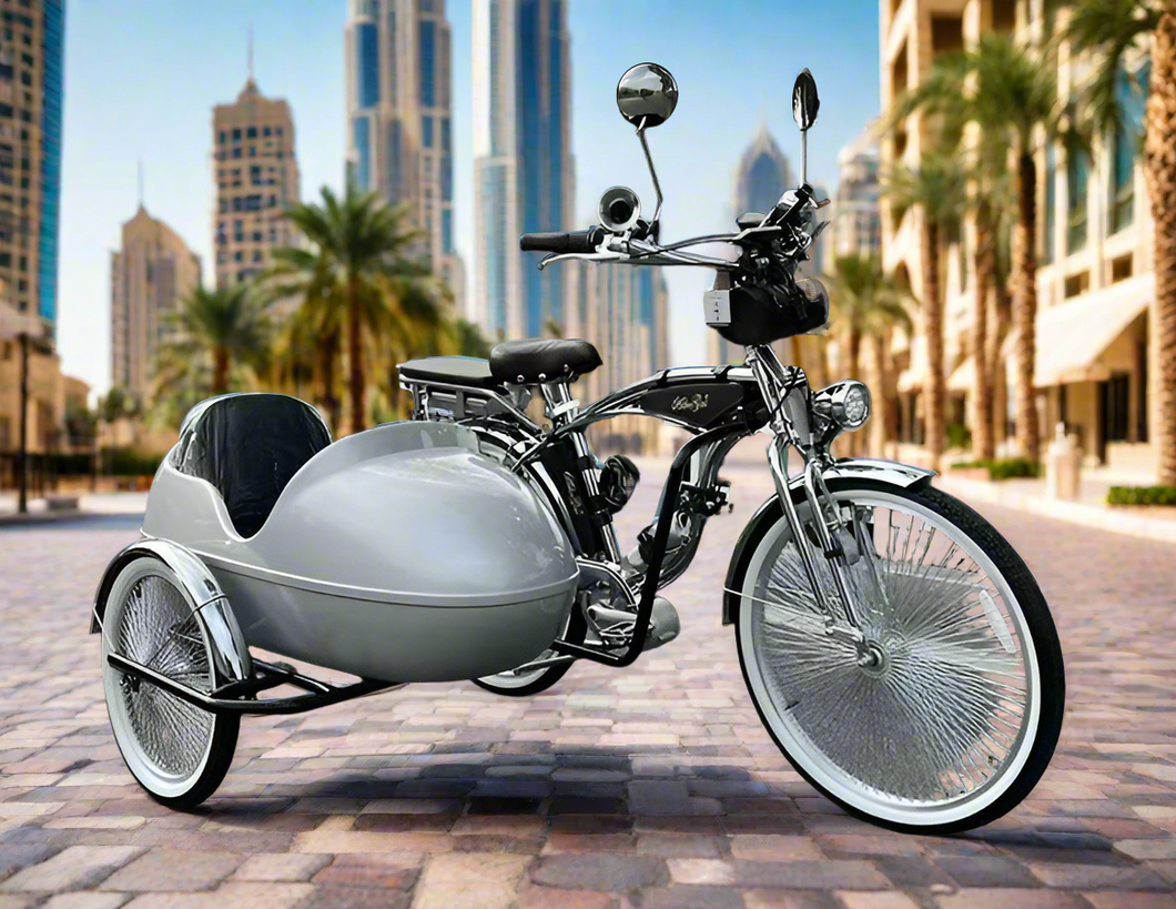 Vintage Retro Alloy Side Tricycle