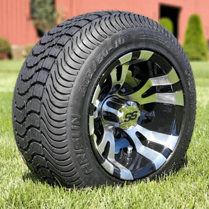 Golf cart Tires 205 -50-10 with alloy  wheels new