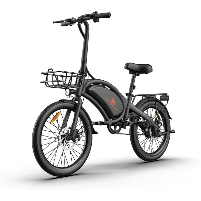 kugoo Kirin V1 Pro Electric bike 48v 25Ah 350W with Child carrying Rack & front Basket - E-Scooter UAE Hub