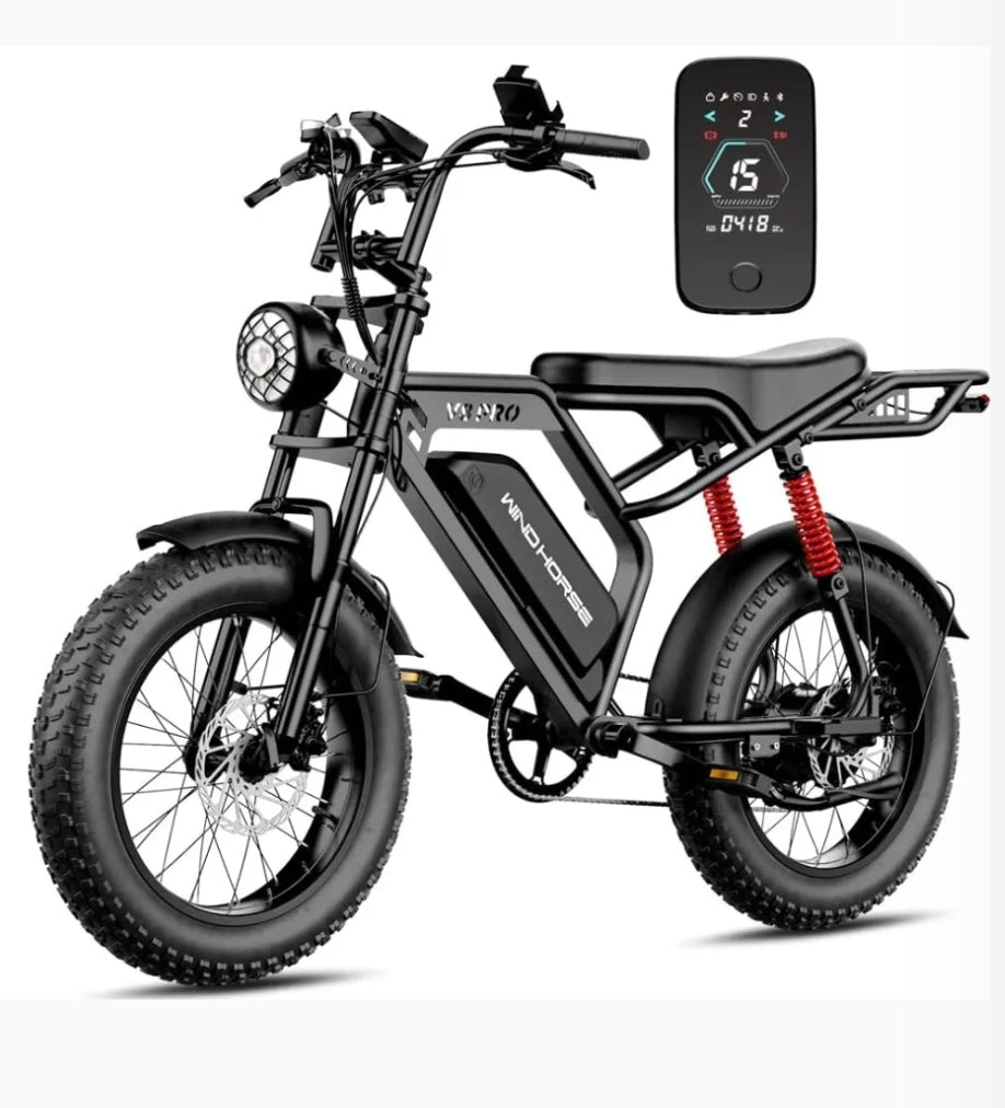WINDHORSE V8 PRO 2025 NEW HARLEY ELECTRIC BIKE 48V 15AH 750W