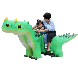 Coin operated Kids Electric Riding Dinosaur DR-N-17 for Amusement parks