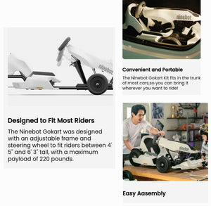 Original Ninebot Gokart Kit Version V2 + Ninebot Mini Pro V2 included