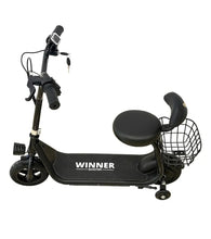 Load image into Gallery viewer, Winner Kids Electric Scooter With seat &amp; pet Teddy Basket Age 4-8
