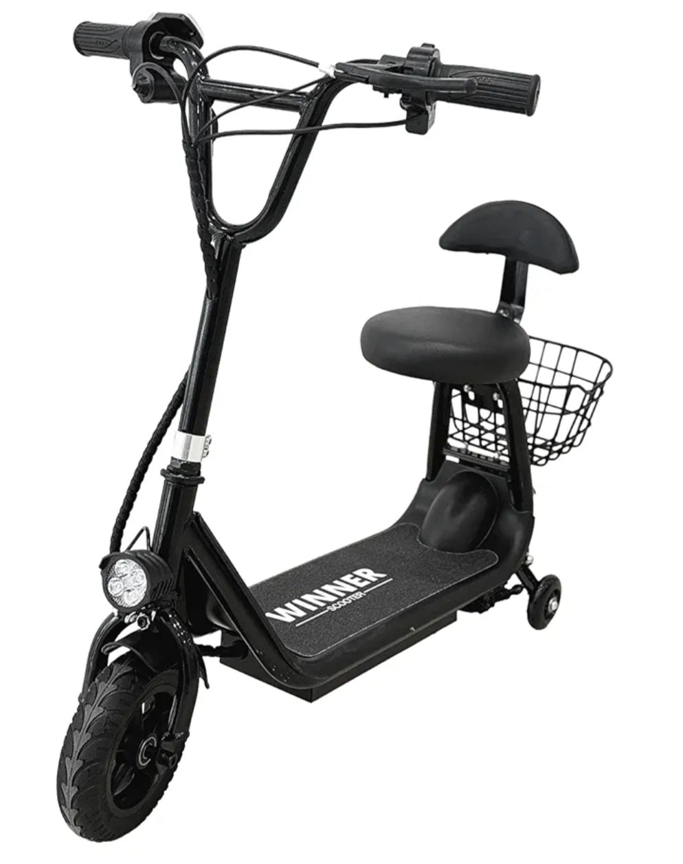 Winner Kids Electric Scooter With seat & pet Teddy Basket Age 4-8