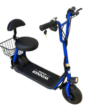 Load image into Gallery viewer, Winner Kids Electric Scooter With seat &amp; pet Teddy Basket Age 4-8

