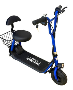 Winner Kids Electric Scooter With seat & pet Teddy Basket Age 4-8