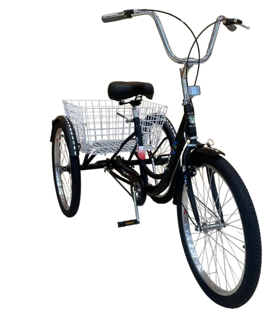 3 wheel bicycle uae City Tricycle 26" With Rear Basket single speed – E-Scooter UAE Hub
