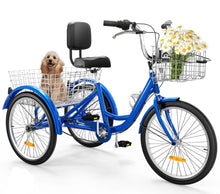 Load image into Gallery viewer, City Tricycle 26&quot; With Rear Basket single speed
