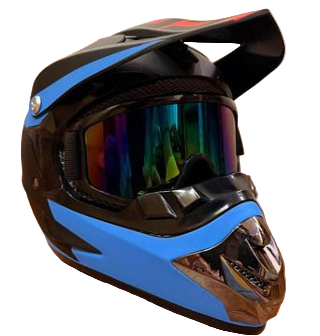 Motocross Riding Helmet-Black