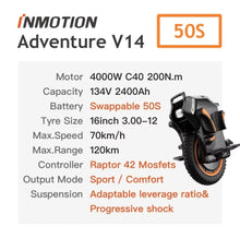 Load image into Gallery viewer, Inmotion V14 Pro 50S EUC 9000W Fast -2025 New version
