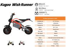 Load image into Gallery viewer, Kugoo Wish Runner electric Bike 2025 New - E-Scooter UAE Hub
