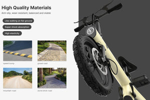 H2 Folding Electric Bike 14-Inch 250W Motor 36V Detachable Battery 25kmh - E-Scooter UAE Hub