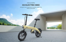 Load image into Gallery viewer, H2 Folding Electric Bike 14-Inch 250W Motor 36V Detachable Battery 25kmh - E-Scooter UAE Hub
