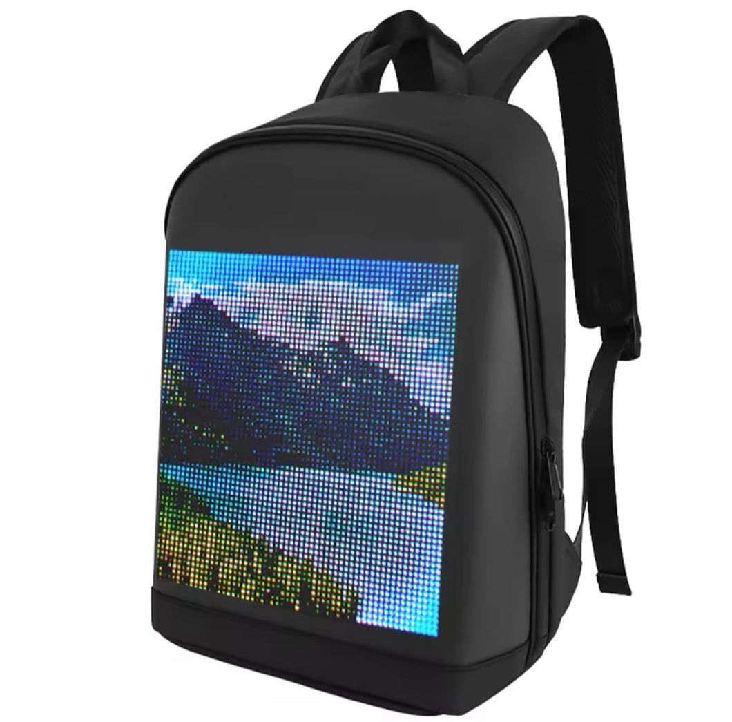LED BackPack Eye Catching Bike Riders Walking office camping cycling travelling with App Programable screen