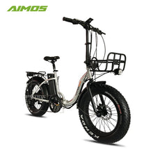 Load image into Gallery viewer, AIMOS Folding Electric Bike 36V 10.5Ah 500W with Kenda 26&quot; Fat Tyres
