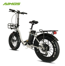 Load image into Gallery viewer, AIMOS Folding Electric Bike 36V 10.5Ah 500W with Kenda 26&quot; Fat Tyres
