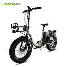 Load image into Gallery viewer, AIMOS Folding Electric Bike 36V 10.5Ah 500W with Kenda 26&quot; Fat Tyres
