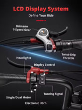 Load image into Gallery viewer, OOKTECH S8 Fat Tyre Mountain Electric Bike 48V 17.5Ah 1000W 55km Range 2025 new model
