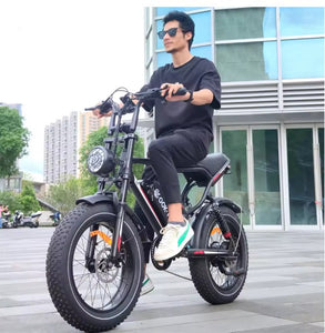 OOKTECH S8 Fat Tyre Mountain Electric Bike 48V 17.5Ah 1000W 55km Range 2025 new model