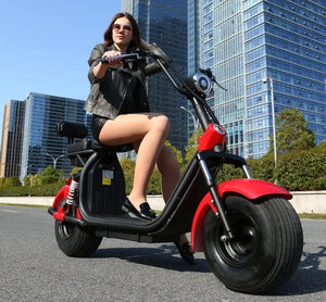 City Coco Y1 Fat Tire Harley Electric Bike 60V 12Ah 1000W 40Km Range for Adults