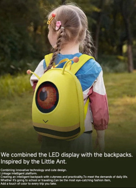 Girls LED Smart Display Backpack Pixel Art Bag Small Ant Cute