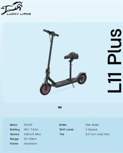 L11 Plus Electric Scooter 36V 7.8Ah 350W