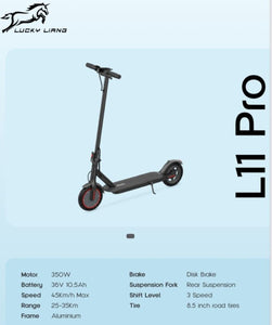 L11 Plus Electric Scooter 36V 7.8Ah 350W