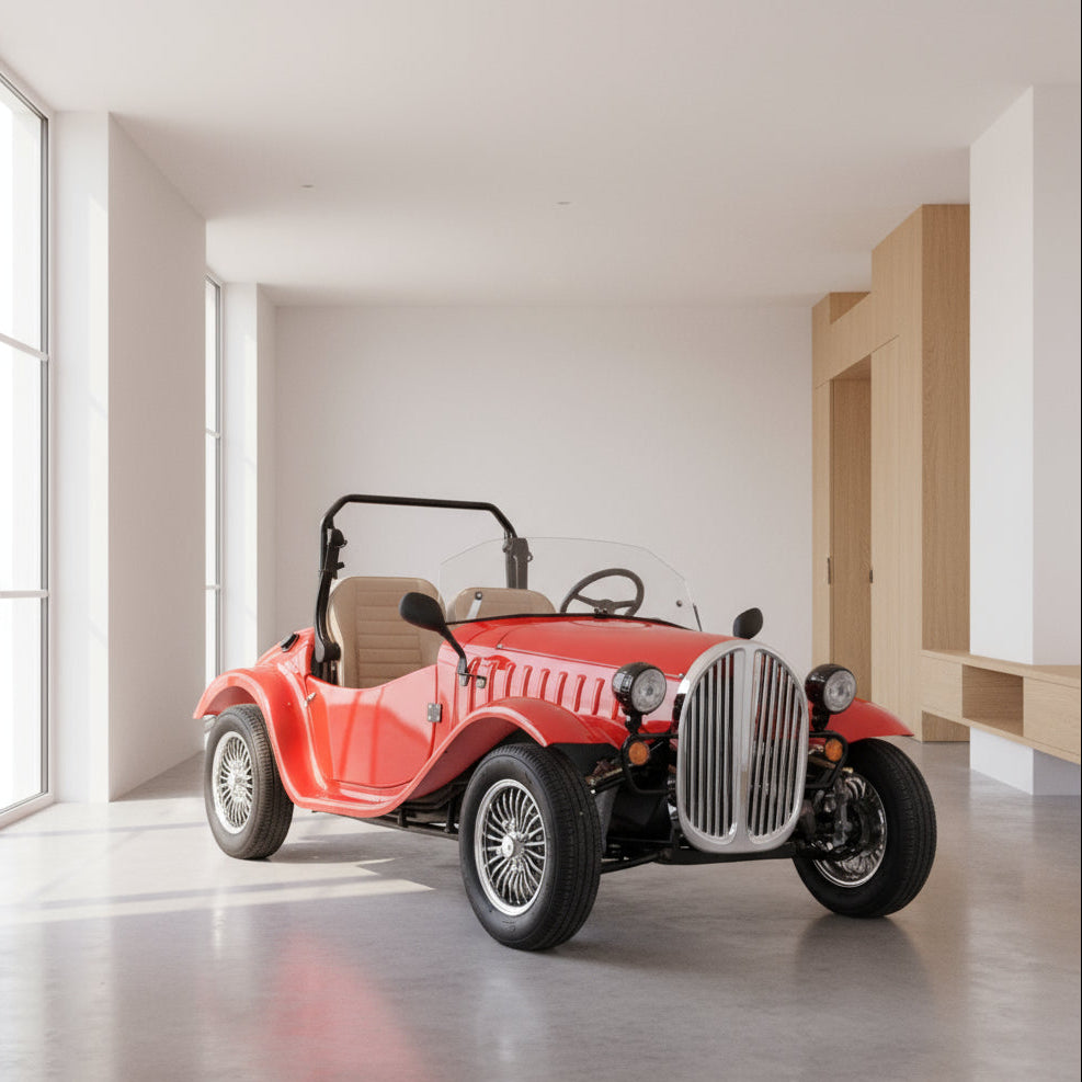 Luxury Classic Electric Buggy 02 seater For Entertainment & Events 72V 60Ah 2000W