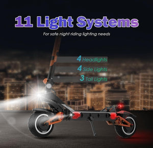 KUGOO Kirin G3 Pro Electric Scooter 52V 23Ah Dual motor 1200W 65Kmh Top Speed - E-Scooter UAE Hub