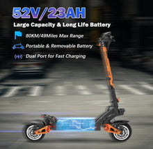 Load image into Gallery viewer, KUGOO Kirin G3 Pro Electric Scooter 52V 23Ah Dual motor 1200W 65Kmh Top Speed - E-Scooter UAE Hub
