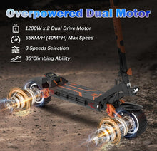 Load image into Gallery viewer, KUGOO Kirin G3 Pro Electric Scooter 52V 23Ah Dual motor 1200W 65Kmh Top Speed - E-Scooter UAE Hub
